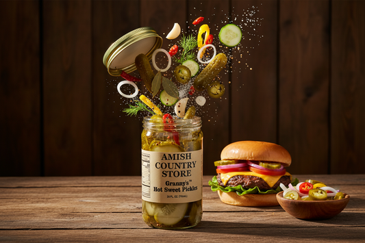 Granny’s Hot Sweet Pickles | Sweet & Spicy Country Pickles | 24 oz