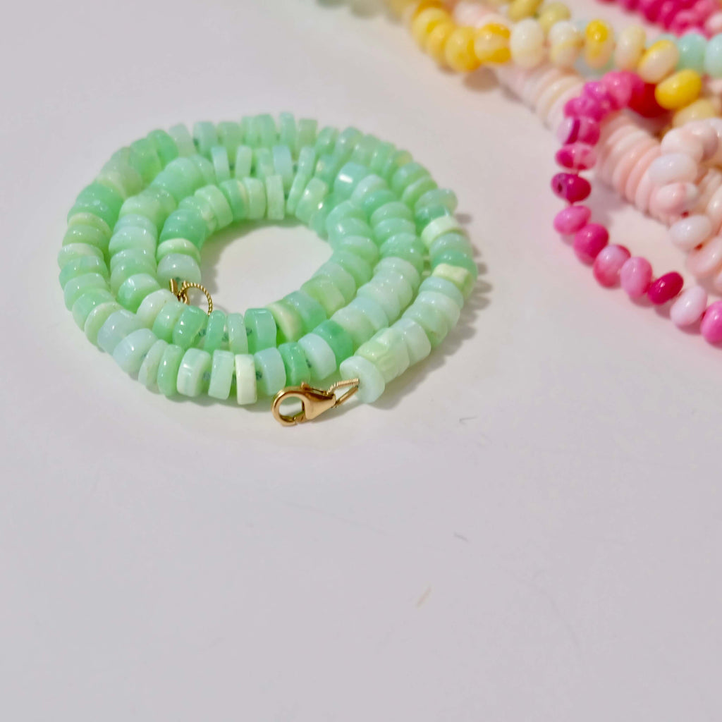 Green Opal Candy Necklace