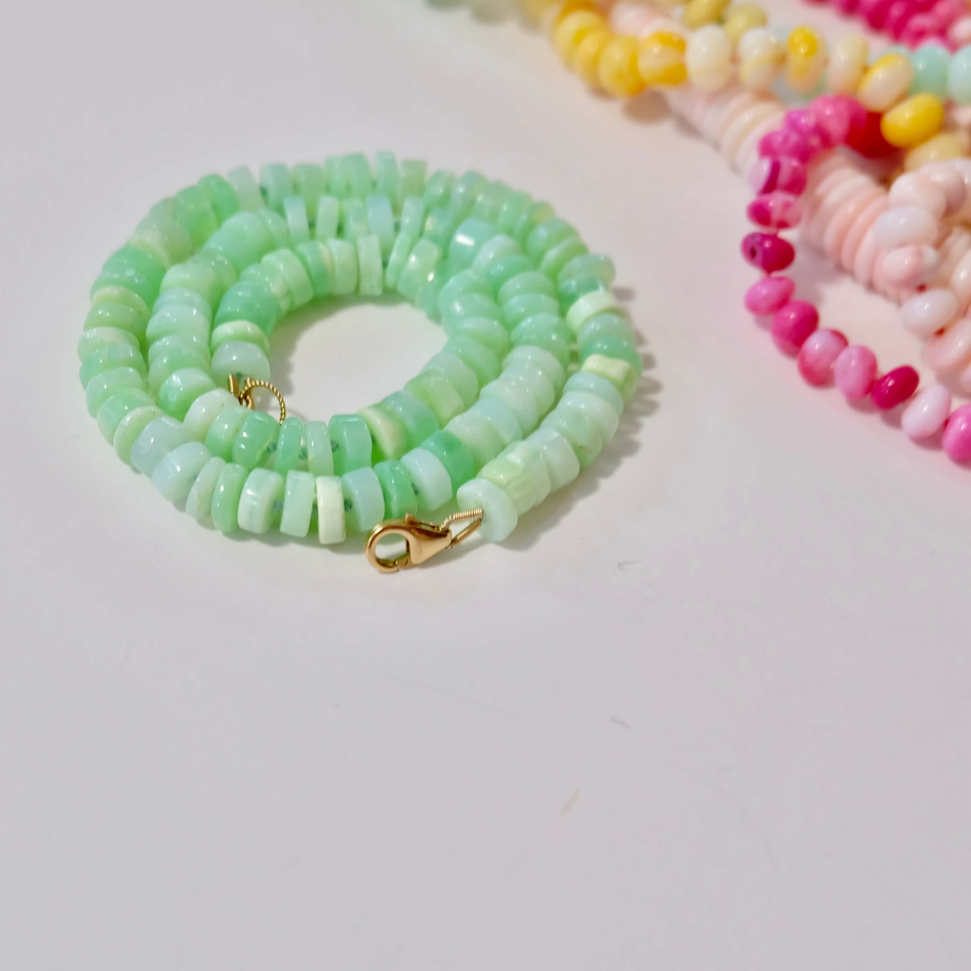 Green Opal Candy Necklace