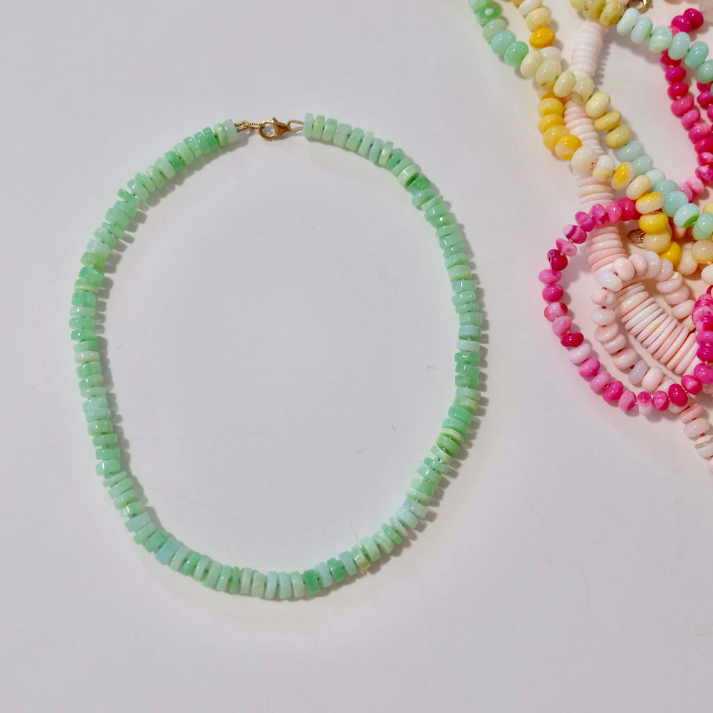 Green Opal Candy Necklace