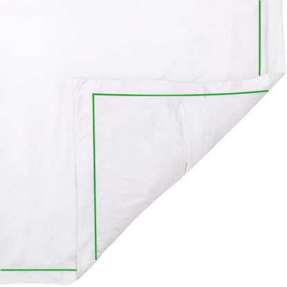400TC Cotton Single Edge Embroidery Sateen Solid Duvet Cover Set