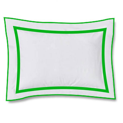 400TC Embroidery & Border Cotton Sateen Solid Duvet Cover Set
