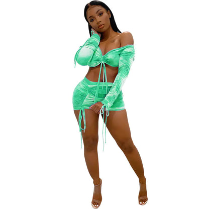 Women's  Two-Piece Dress Set with Print
