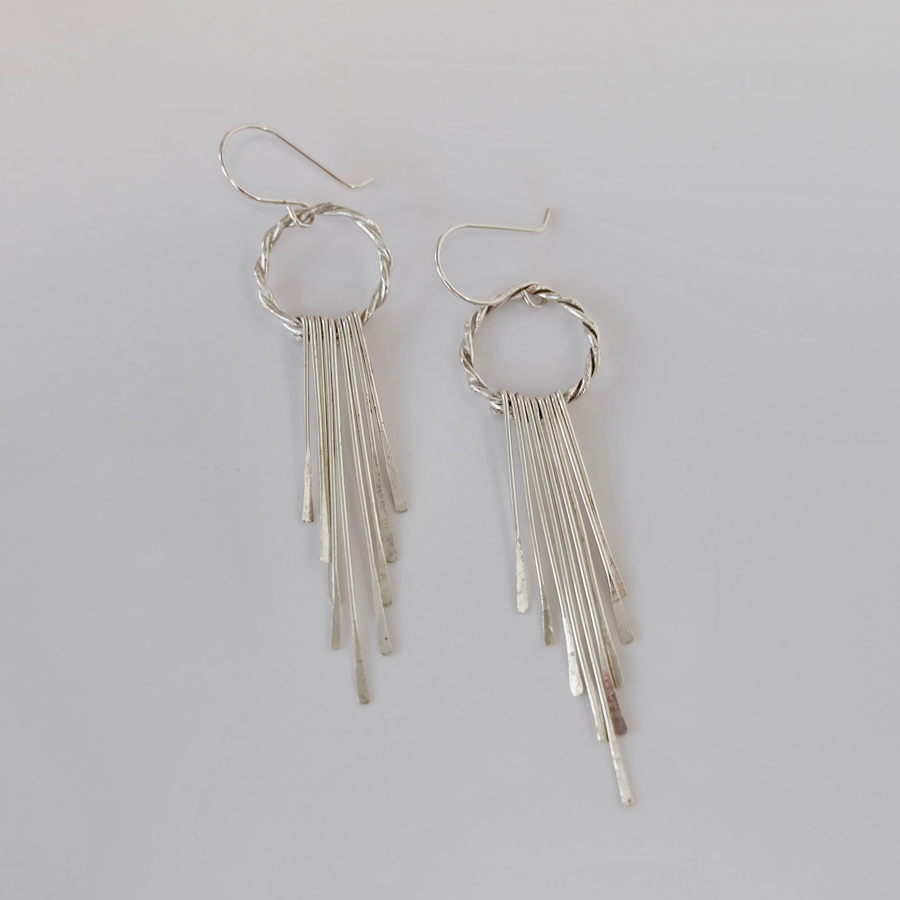 Sterling Silver Tassel Earrings