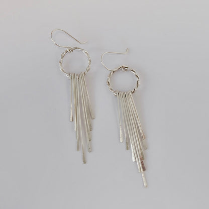 Sterling Silver Tassel Earrings