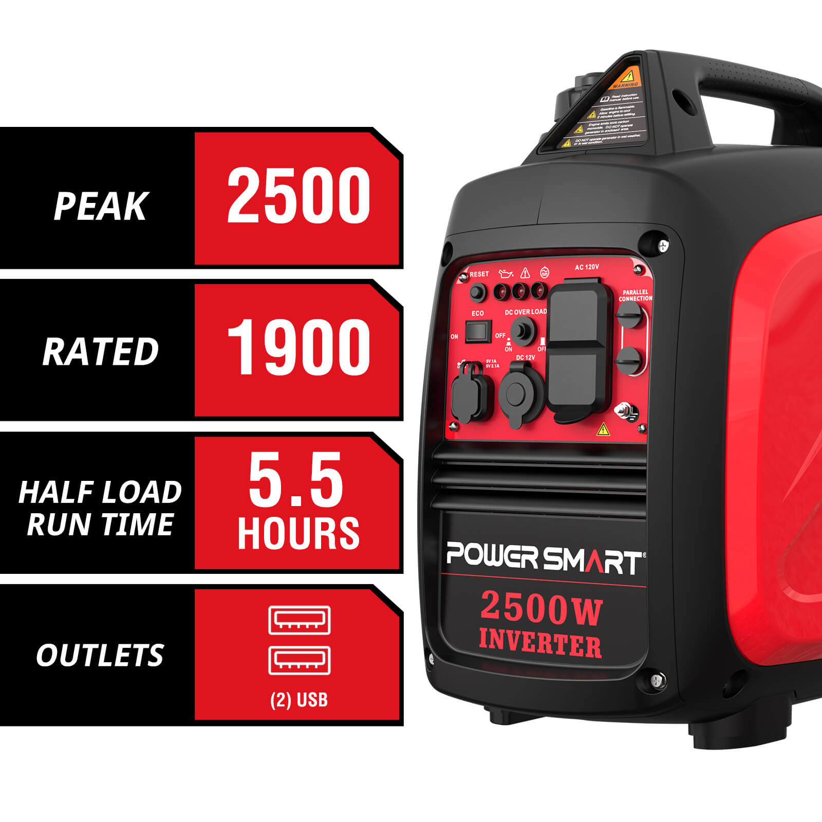2500W inverter Gas Generator HB5020