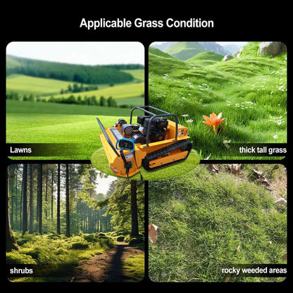 OVK Heavy-Duty 459CC Commercial Remote-Controlled Hybrid Mower (SAK68124)