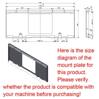 Heavy-Duty 72-Inch Pickup Broom Sweeper Skid Steer Attachment With Universal Quick Attach (SAK92163)