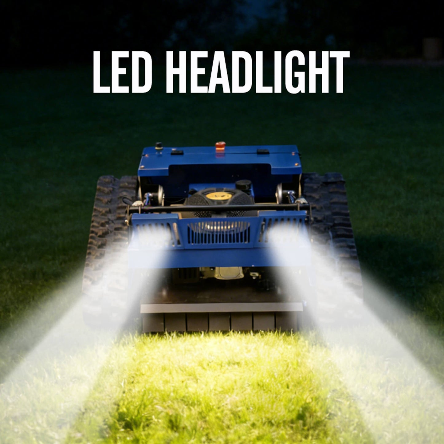 OVK Heavy-Duty 7HP Commercial Remote-Controlled Tracked Gasoline Lawn Mower (SAK94270)