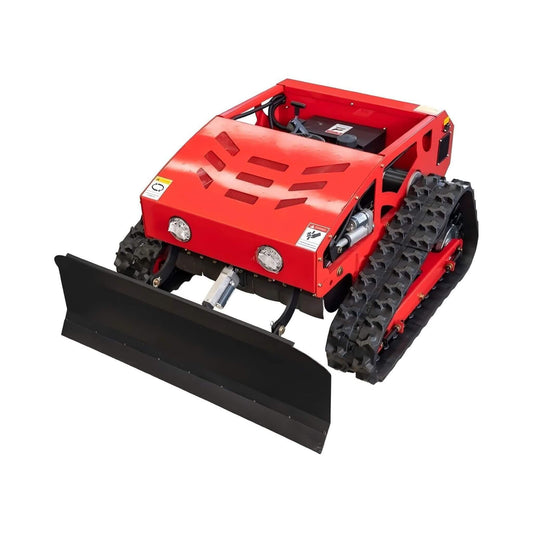 OVK Heavy-Duty 9HP Commercial Remote-Controlled Oil-Electric Hybrid Track Drive With Plow (SAK76425)