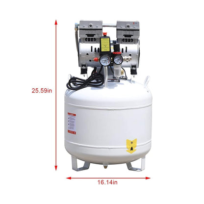 Heavy-Duty 10 Gal Oil-Free Portable Air Compressor (SAK58378)