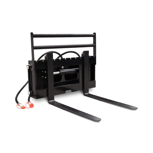 Heavy-Duty Skid Steer Pallet Fork Attachment With Lateral Shift (SAK29135)