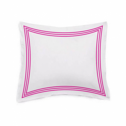 400TC Cotton Triple Edge Embroidery Sateen Solid Duvet Cover Set
