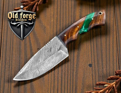 Top Hunting Knives – Handmade Damascus Steel Fixed Blade Knife