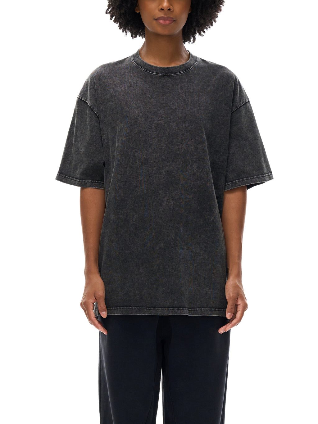 Electric Feel - Snow Washed Oversized Cotton T-Shirt