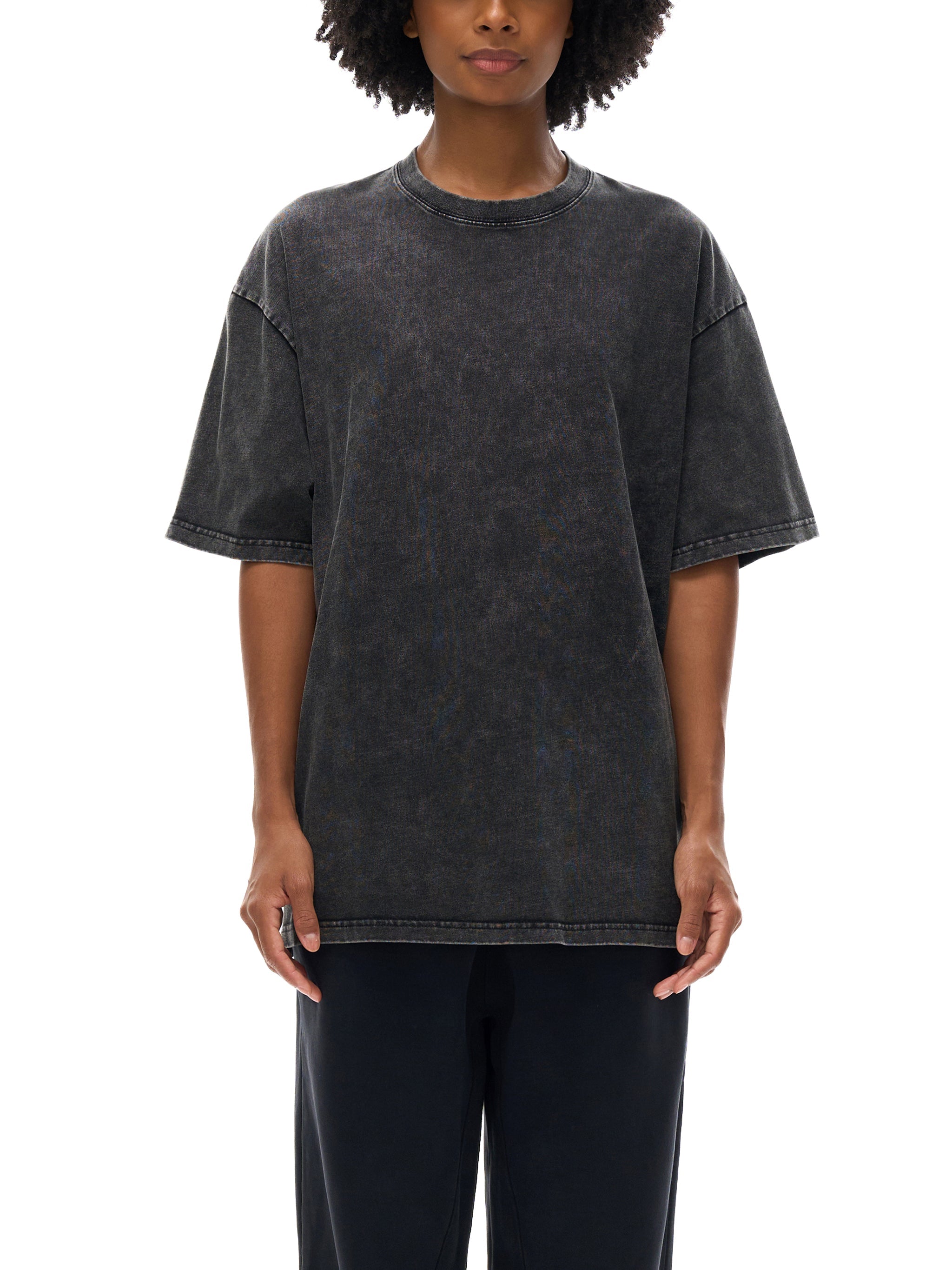 Electric Feel - Snow Washed Oversized Cotton T-Shirt