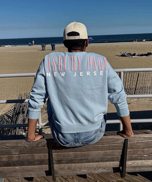 CHRIS TURK SWIM X ASBURY PARK LIGHT BLUE + PINK