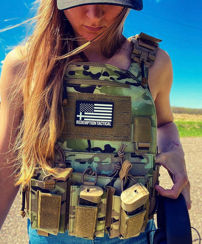 Redemption Tactical Crusader 2.0® l St. Michael FULL ARMOR KIT COMBO PACKAGE with Crusader 2.0 +IFAK Medical Kit + LEVEL IV  (2) 10x12 Front/Back Plates (2) 6x6 Side Plates (Level IV Ceramic)