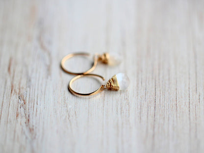 Moonstone Dangle Hugs