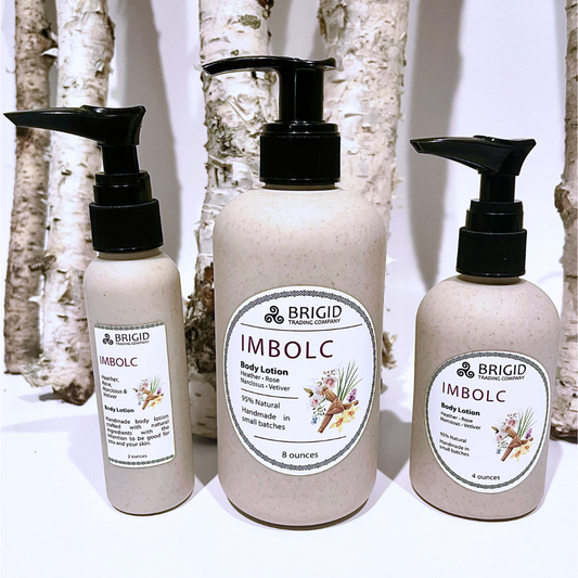Imbolc Natural Body Lotion - Heather, Rose, Narcissus, and Vetiver