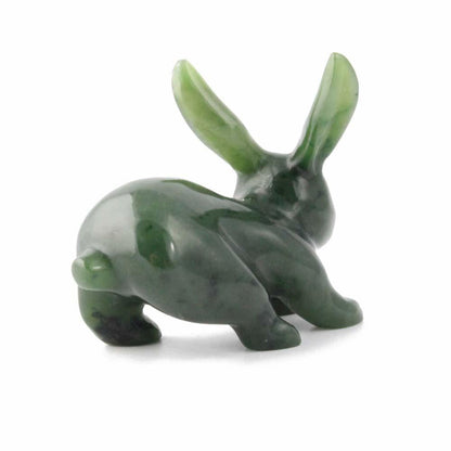 Canadian Jade Jack Rabbit Figurine