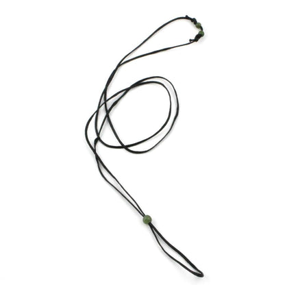 Wax Cord with Jade Beads