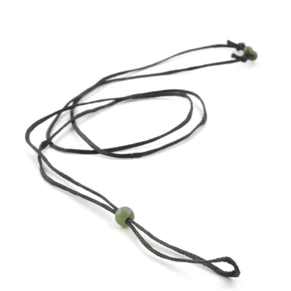 Wax Cord with Jade Beads