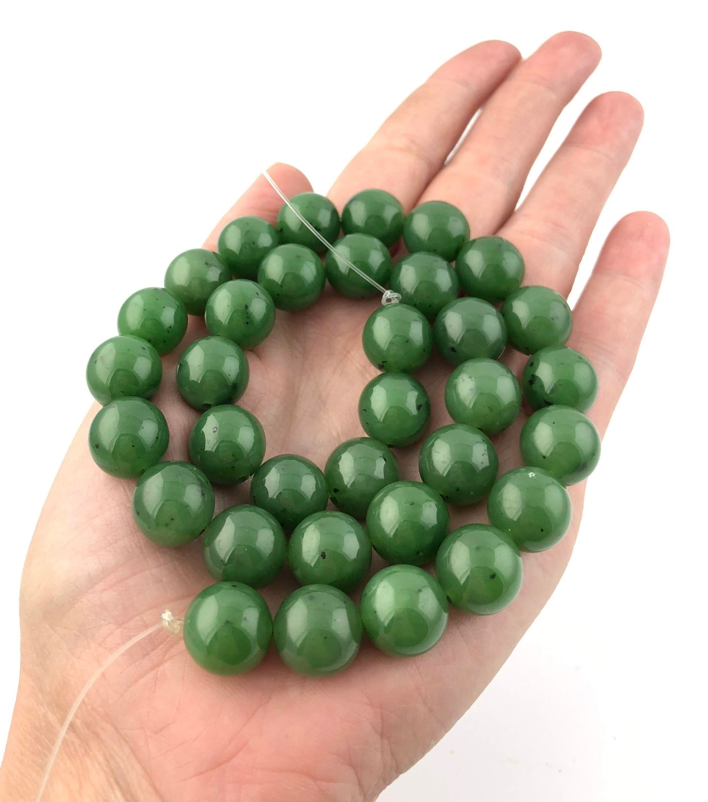 A Grade Canadian 12mm unstrung beads, 16"