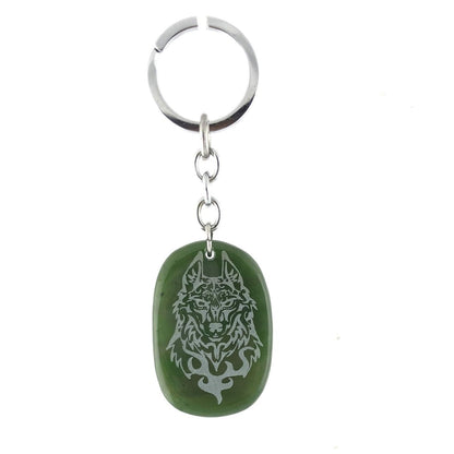 Wolf Keychain, 1.75"