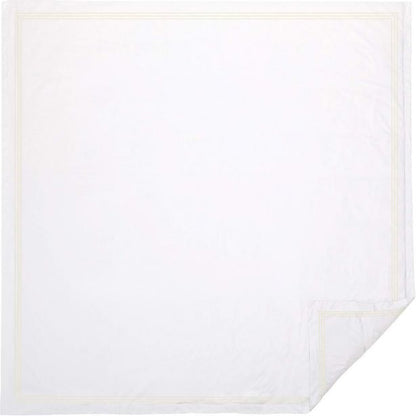 400TC Cotton Triple Edge Embroidery Sateen Solid Duvet Cover Set