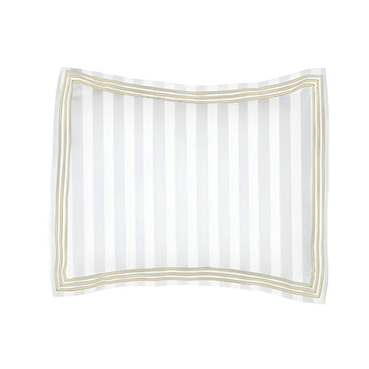 400TC Cotton Sateen Triple Edge Embroidery Stripe Duvet Cover Set