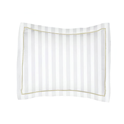 400TC Cotton Single Edge Embroidery Sateen Stripe Duvet Cover Set