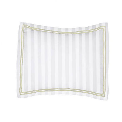 400TC Cotton Double Edge Embroidery Sateen Stripe Duvet Cover Set
