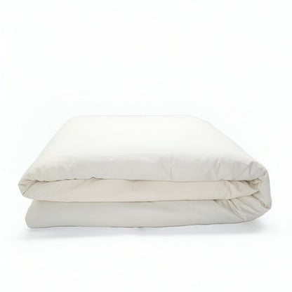 400TC Sateen Solid Cotton Round Duvet Cover Set