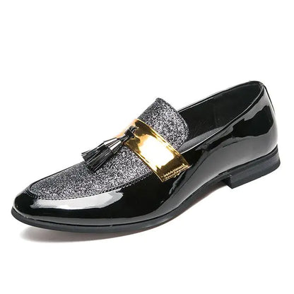 British Style Slip-On Pointed Toe Leather Shoes
