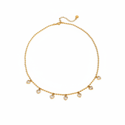 Worthy Gold Zircon Letter Necklace