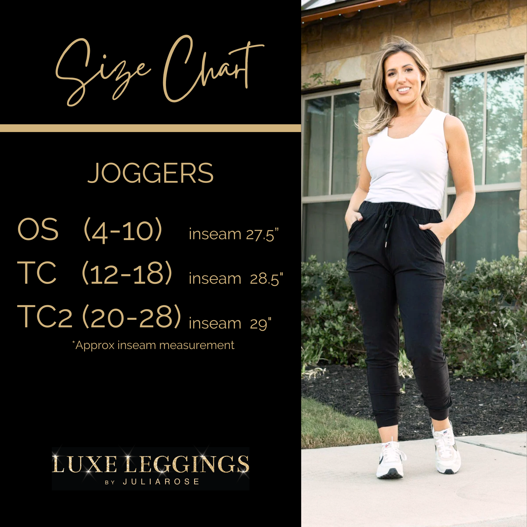 Reagan - Black Joggers