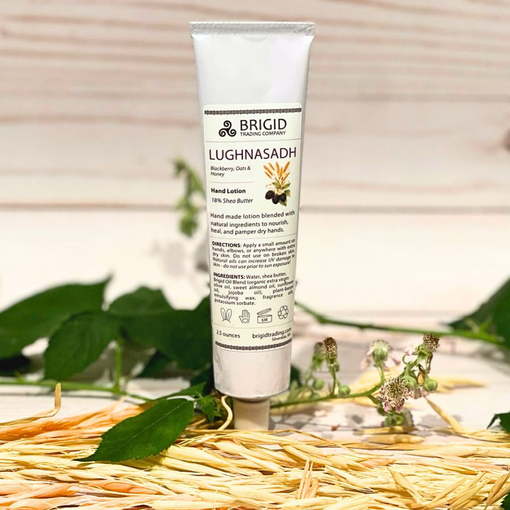 Lughnasadh Natural Hand Lotion - Blackberries, Oats, and Honey
