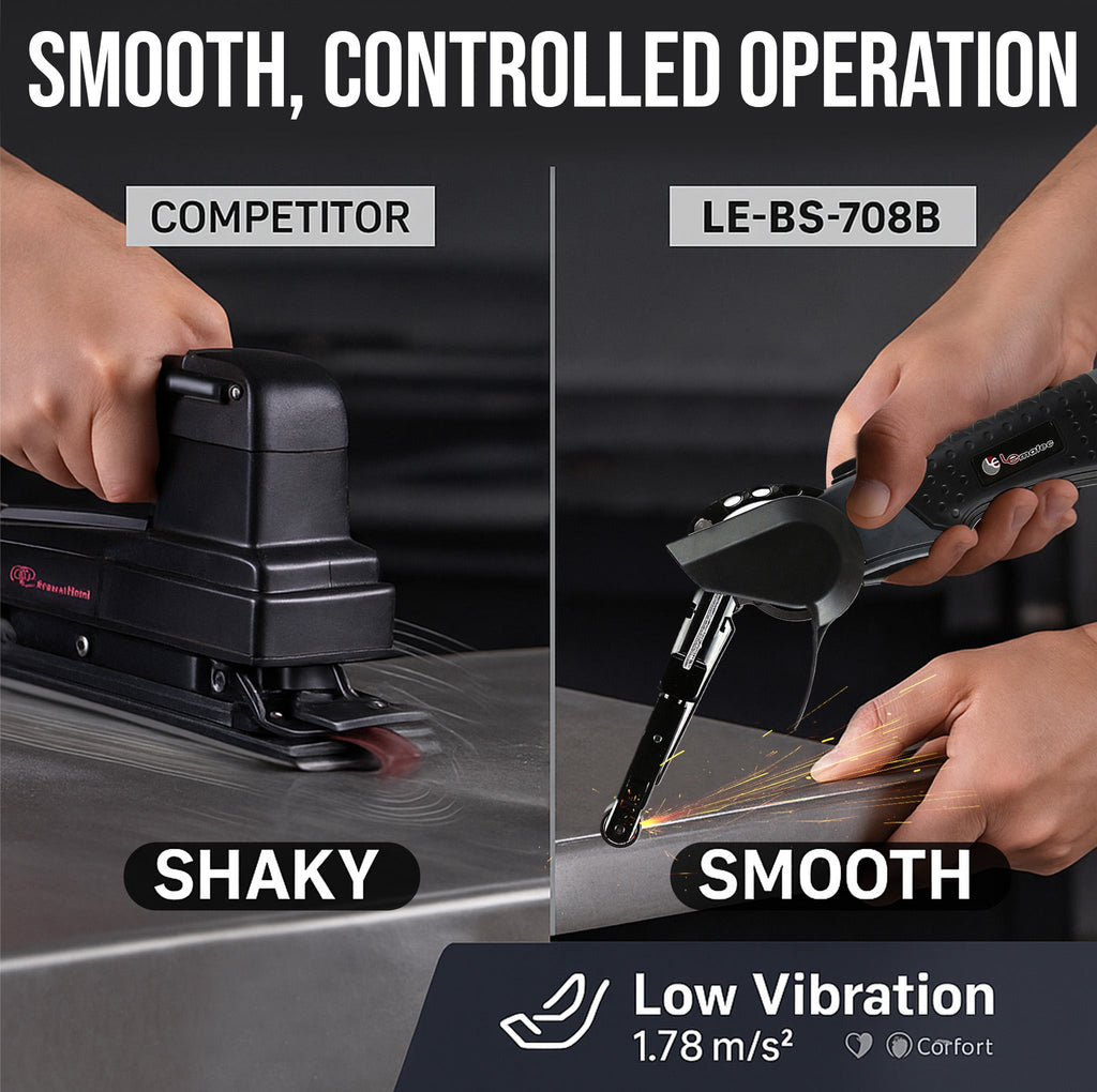 LE-BS-708B Air Belt Sander 3/4" x 20-1/2" – Heavy Duty Grinding