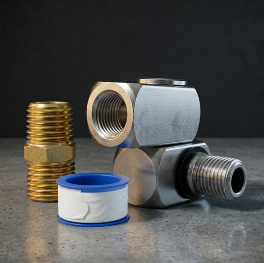 Professional Swivel Air Connector Kit - 120 PSI with Teflon Seal & Male Adapter (AI-112-1)