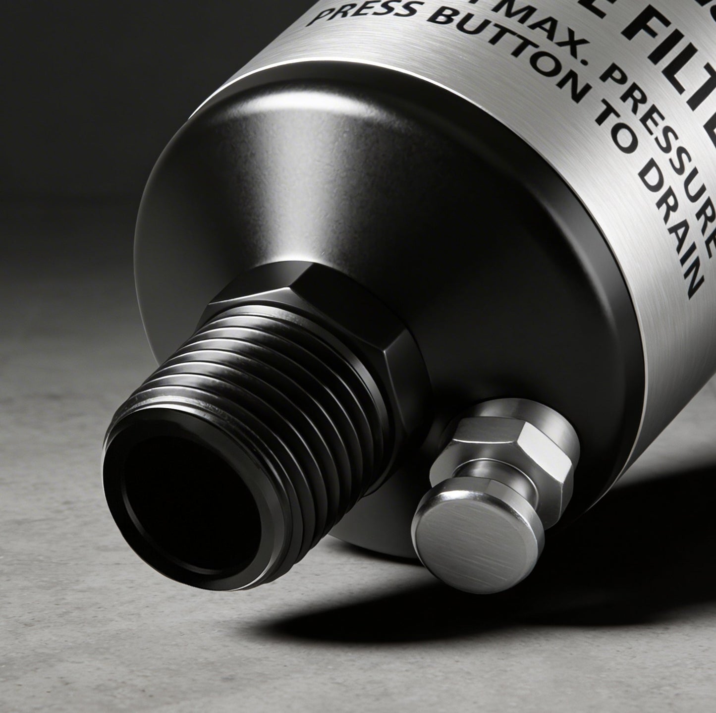 Professional Inline Air Filter System - 150 PSI Aluminum Oil & Water Separator with Drain (AI303)