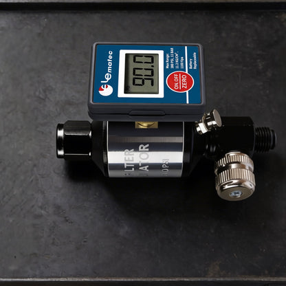 Professional 2-in-1 Air Filter System - 160 PSI Digital Regulator with Water Separator (AI303-R2)