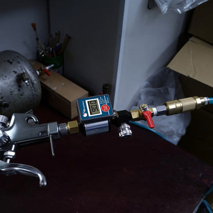 Professional 2-in-1 Air Filter System - 160 PSI Digital Regulator with Water Separator (AI303-R2)