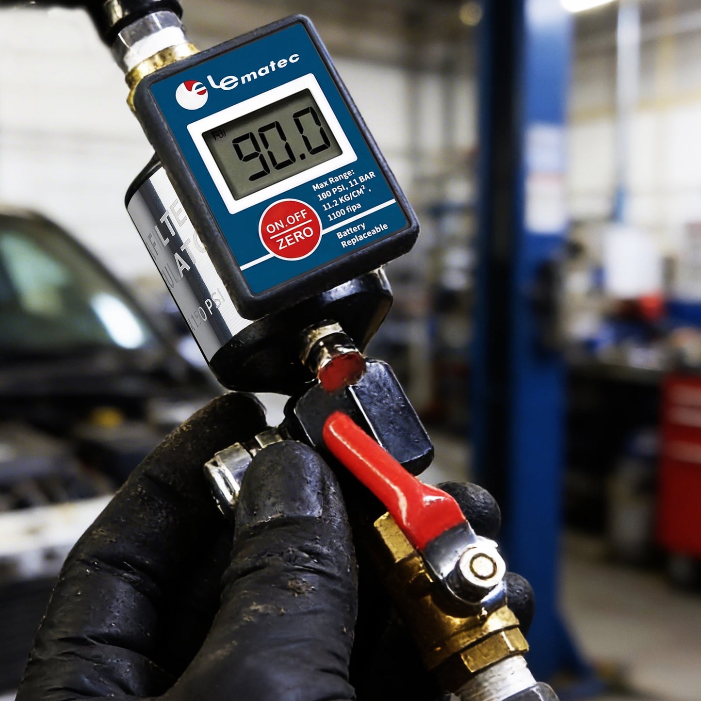 Professional 2-in-1 Air Filter System - 160 PSI Digital Regulator with Water Separator (AI303-R2)
