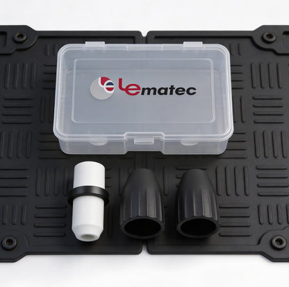 LE LEMATEC AS118-2C Professional Sandblaster Gun Accessory Kit with Ceramic Tip - Heavy-Duty Replacement Parts Set