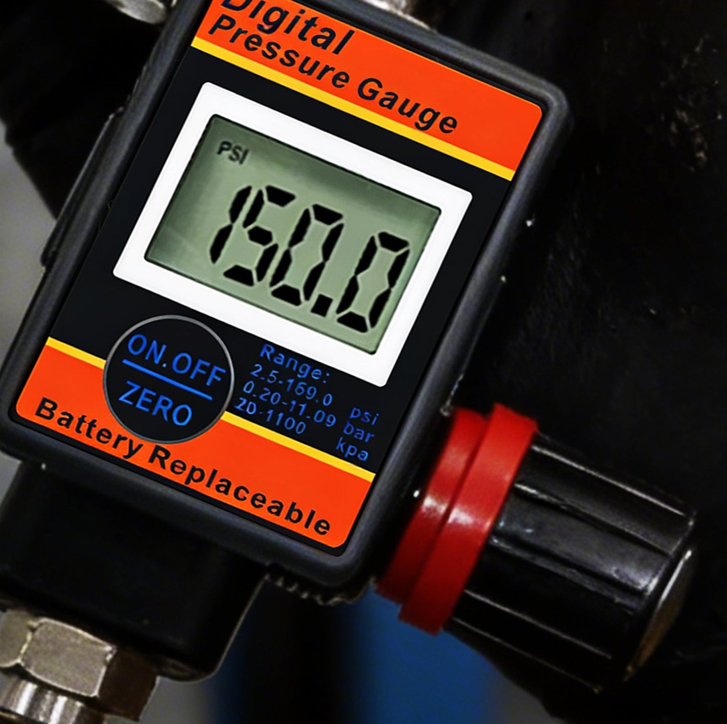 Digital Air Pressure Regulator with LCD Display - Professional 150 PSI Multi-Unit Control (DAR03B)