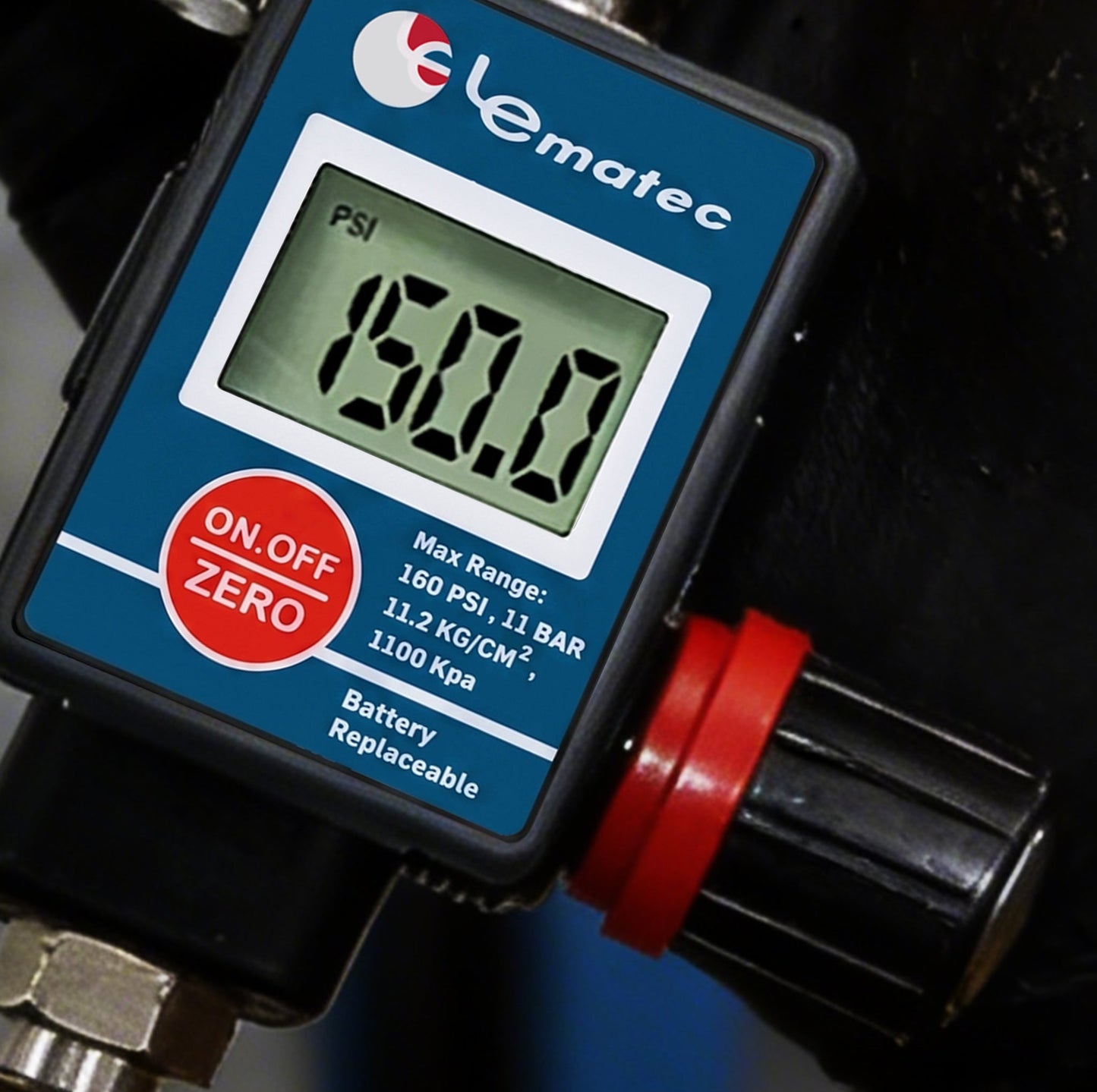 Digital Air Pressure Regulator with LCD Display - Professional 160 PSI Multi-Unit Control (DAR03B)