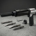 Professional Air Needle Chisel - 4500 BPM with Chisel Kit & 19 Needles
