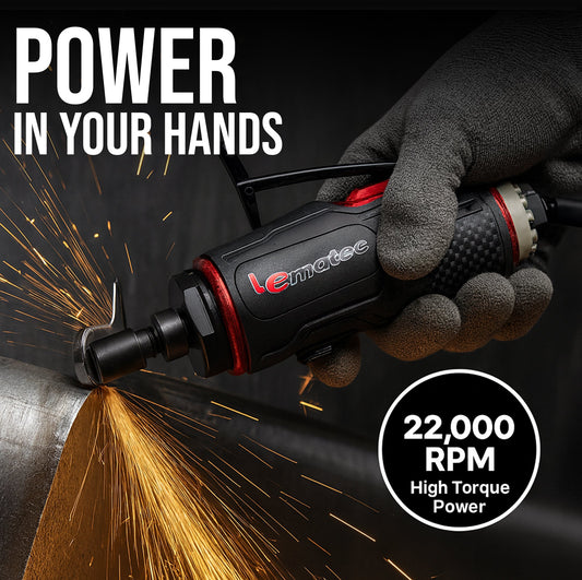 LE-G1045R Air Straight Grinder with Spanner – Precision Finish