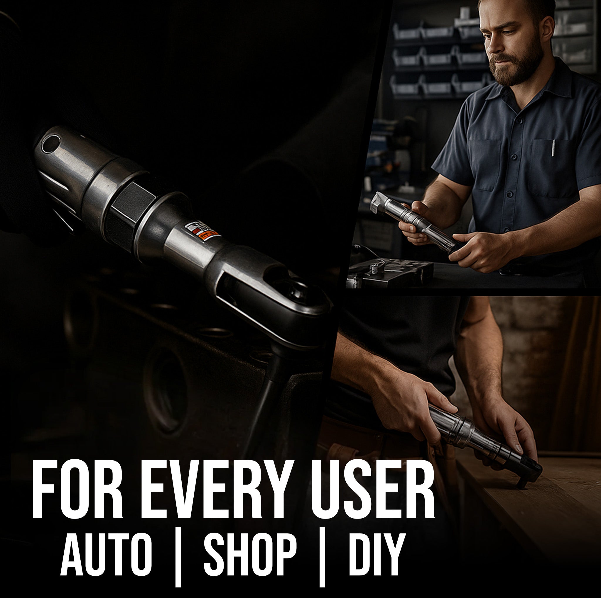 LE-RW57 1/2" Air Ratchet | Compact Heavy-Duty Wrench